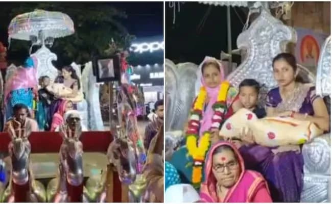 First Baby Girl In 200 Years Family Welcomes Her In Chariot